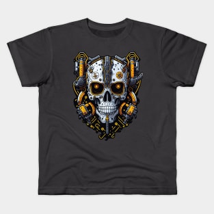 Mecha Skull S01 D94 Kids T-Shirt